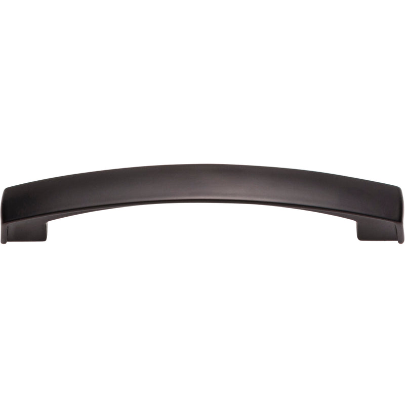 128 mm Center-to-Center Matte Black Square Merrick Cabinet Pull