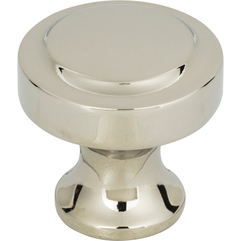 Bradbury Knob 1 1/4 Inch Polished Nickel