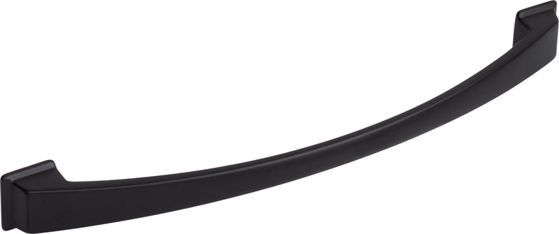 224 mm Center-to-Center Matte Black Arched Roman Cabinet Pull