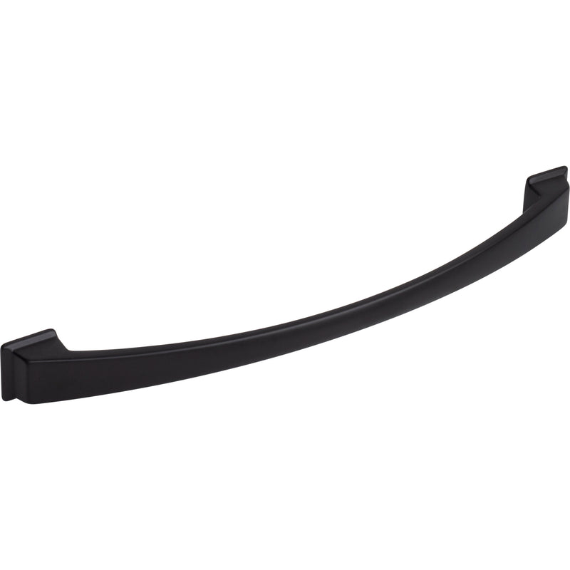 224 mm Center-to-Center Matte Black Arched Roman Cabinet Pull