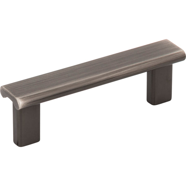 3" Center-to-Center Brushed Pewter Square Park Cabinet Pull