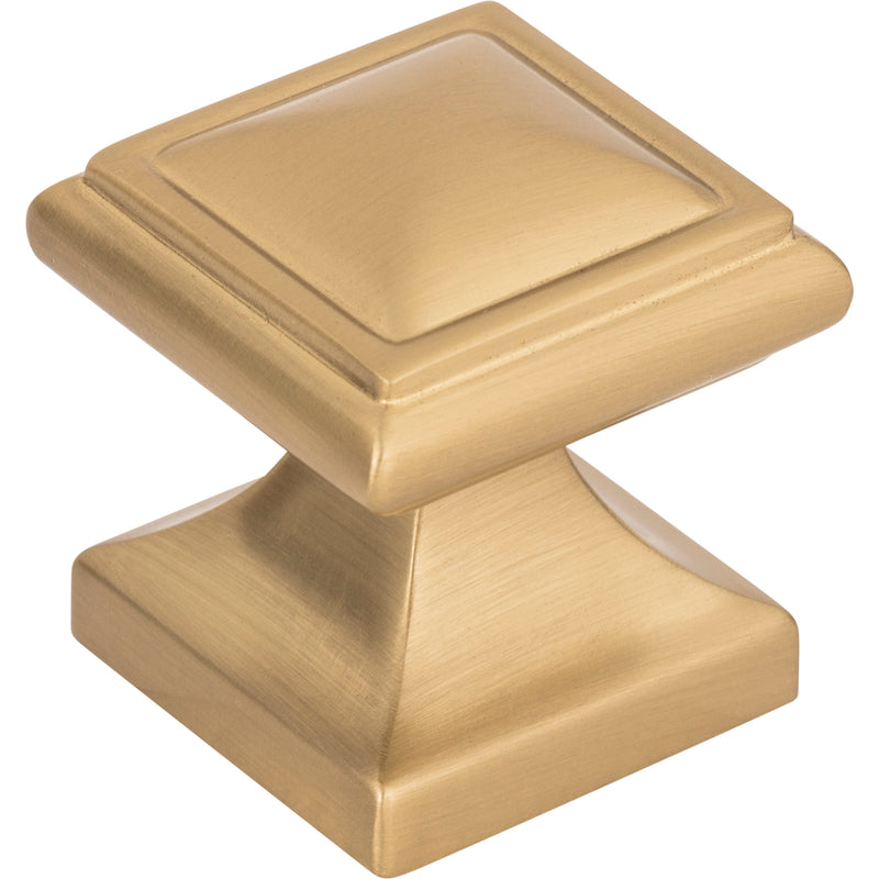 Wadsworth Knob 1 1/4 Inch Warm Brass