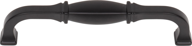 128 mm Center-to-Center Matte Black Audrey Cabinet Pull