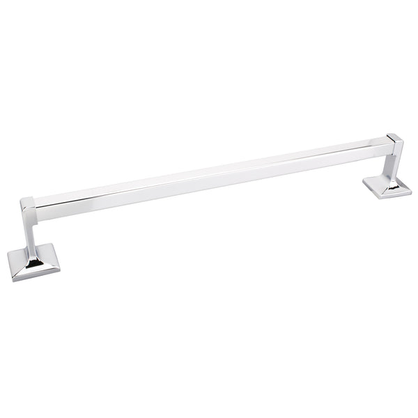 Bridgeport Polished Chrome 24" Single Towel Bar - Contractor Packed