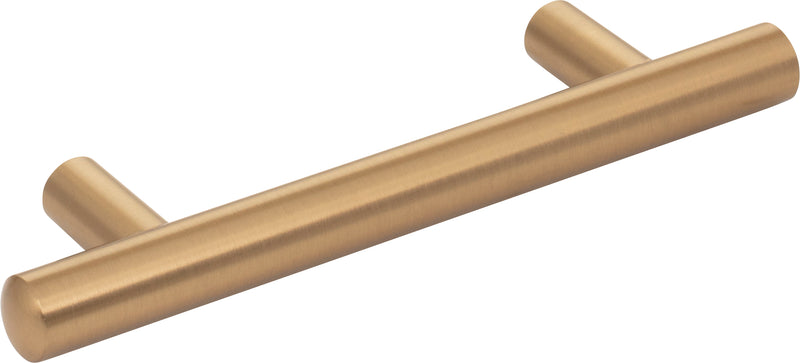 96 mm Center-to-Center Satin Bronze Key West Cabinet Bar Pull