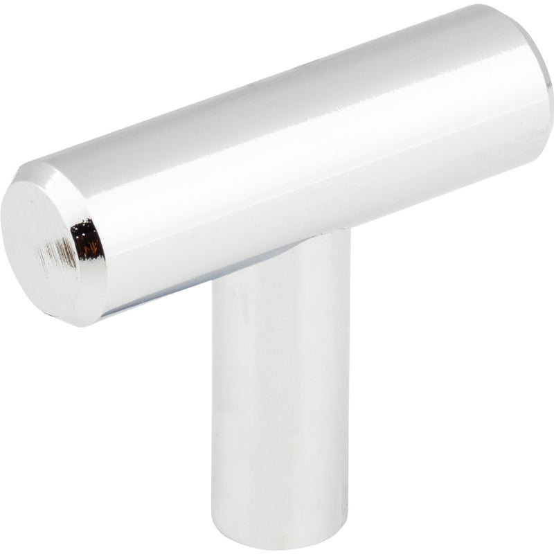 1-9/16" Overall Length Polished Chrome Naples Cabinet "T" Knob