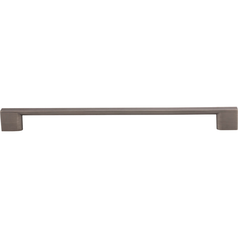 256 mm Center-to-Center Brushed Pewter Square Sutton Cabinet Bar Pull