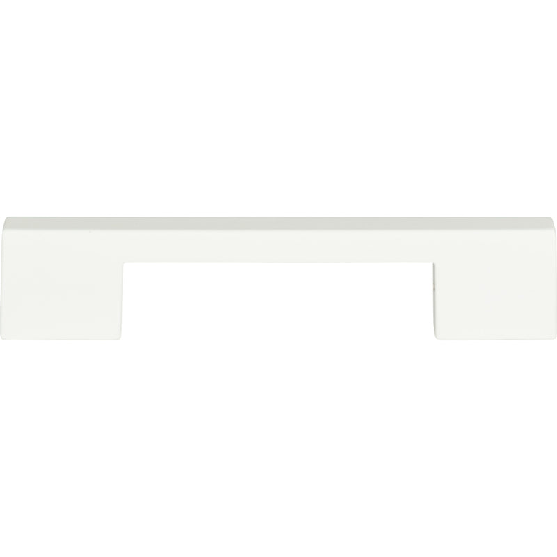 Thin Square Pull 5 1/16 Inch (c-c) High White Gloss