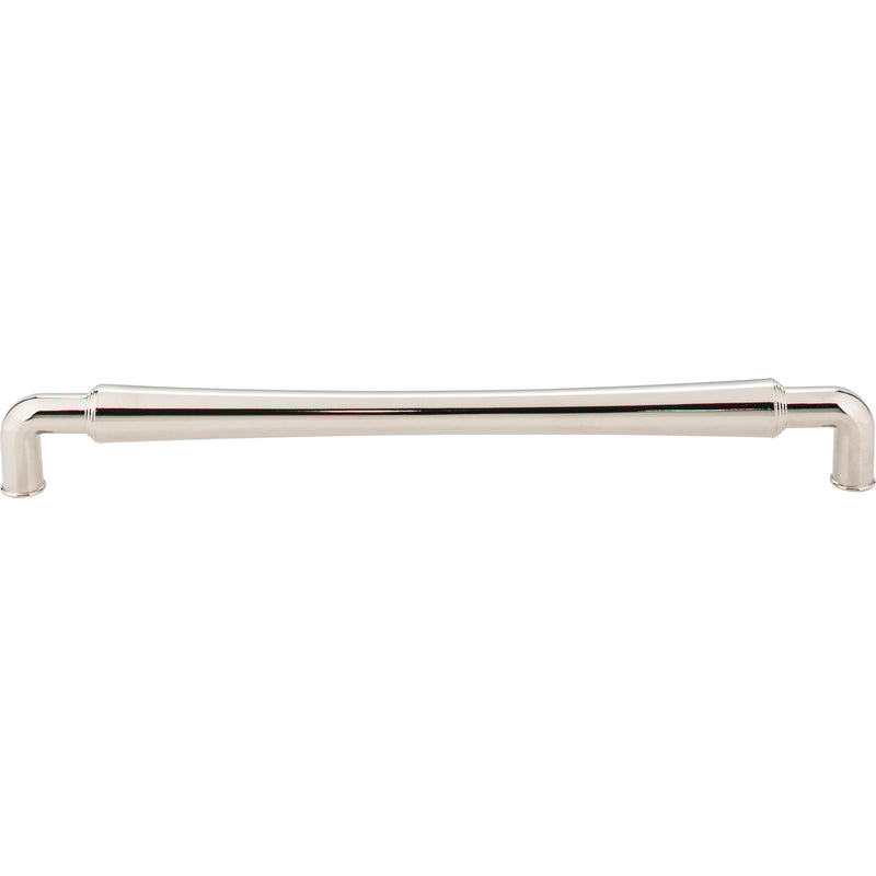 12" Center-to-Center Polished Nickel Barrel Bremen 2 Appliance Handle