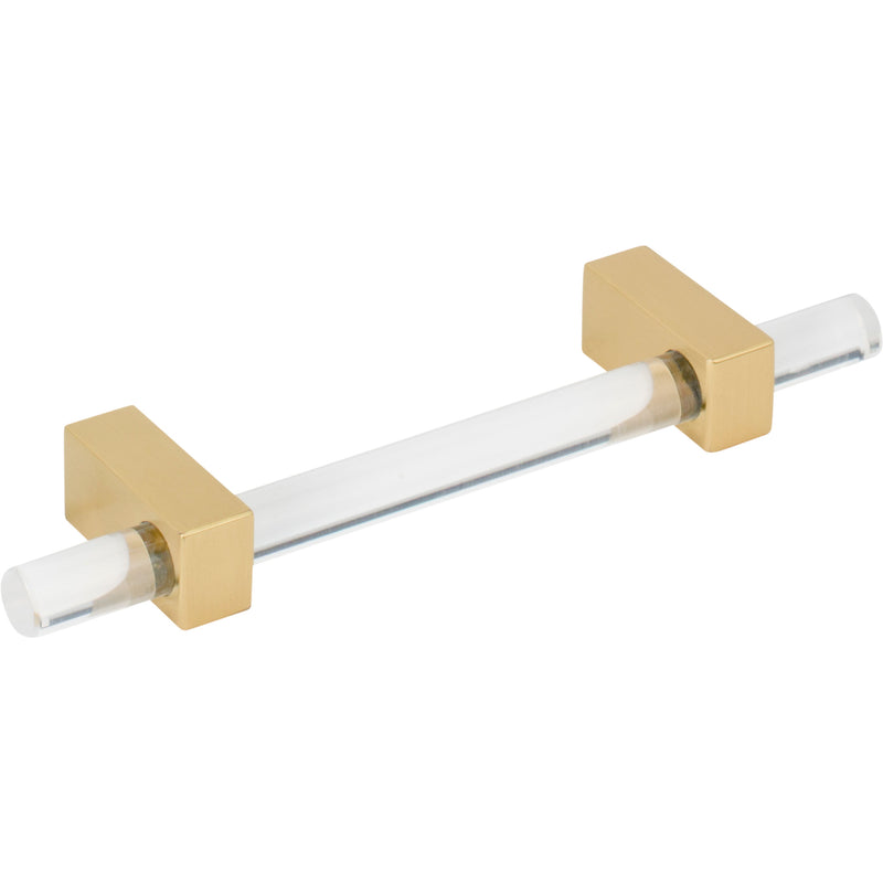 96 mm Center-to-Center Brushed Gold Spencer Cabinet Bar Pull