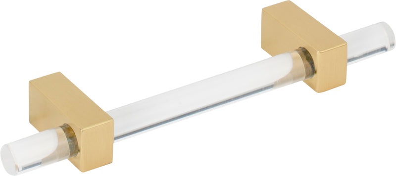 96 mm Center-to-Center Brushed Gold Spencer Cabinet Bar Pull