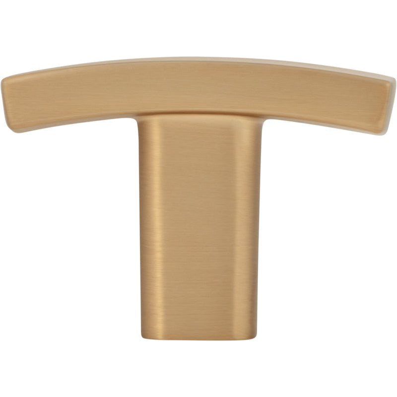 1-1/2" Overall Length Satin Bronze Square Thatcher Cabinet "T" Knob