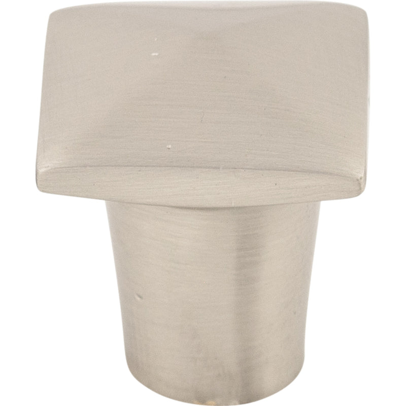 Aspen II Square Knob 7/8 Inch Brushed Satin Nickel