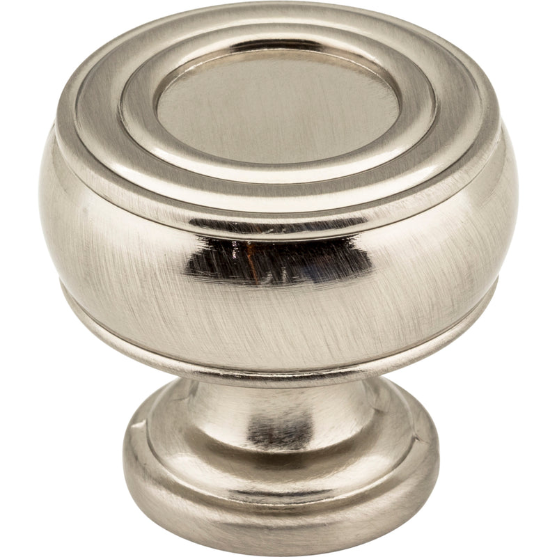 1-3/16" Diameter Satin Nickel Barrel Bremen 2 Cabinet Knob