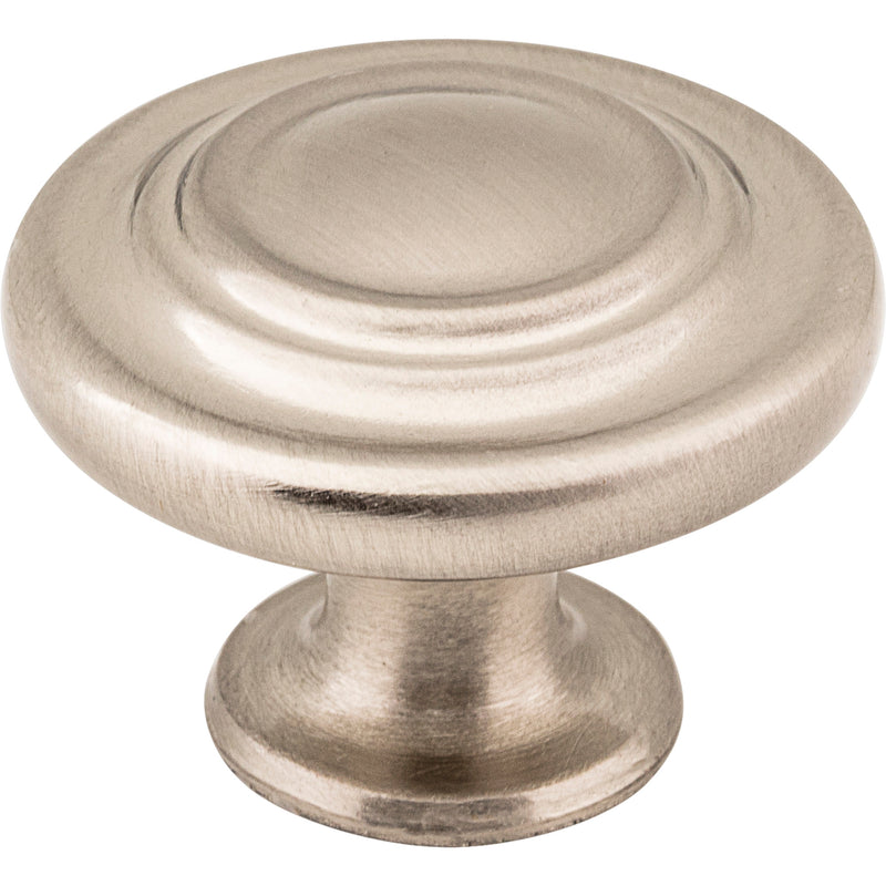 1-5/16" Diameter Satin Nickel Round Arcadia Cabinet Knob