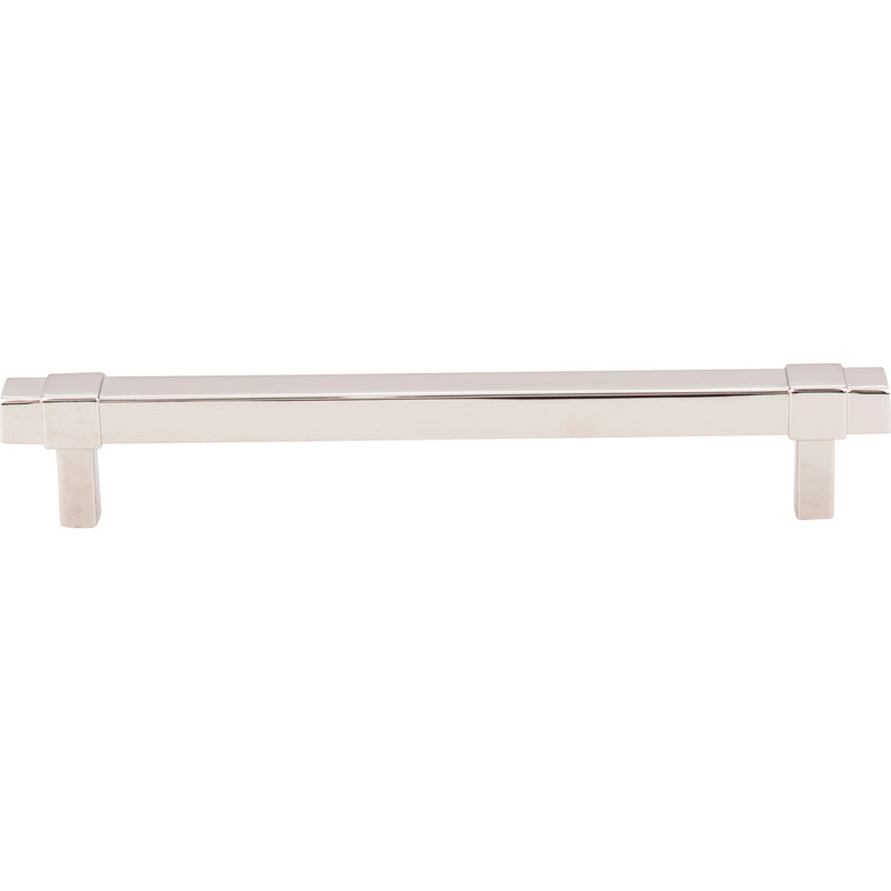 160 mm Center-to-Center Polished Nickel Square Zane Cabinet Pull