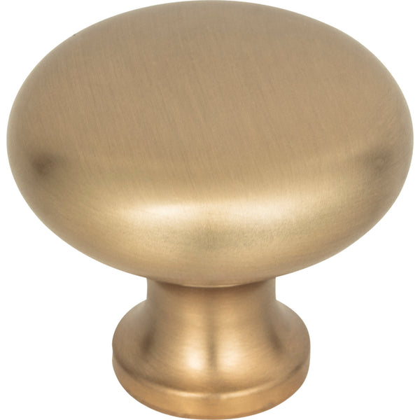 Round Knob 1 1/4 Inch Champagne