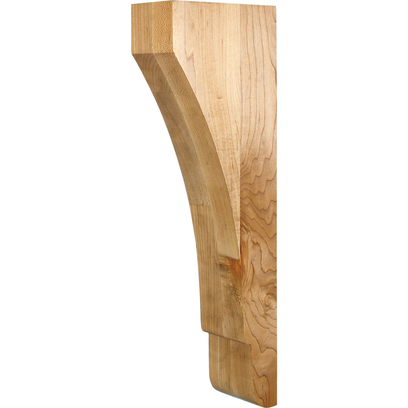 3" W x 6" D x 18" H Cherry Minimalist Corbel