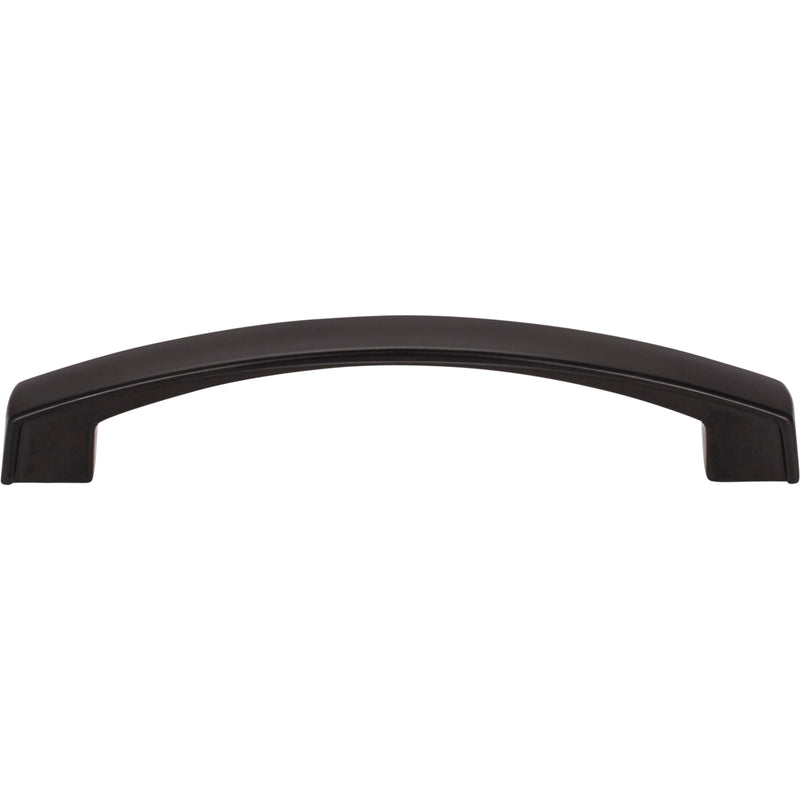 128 mm Center-to-Center Matte Black Square Merrick Cabinet Pull