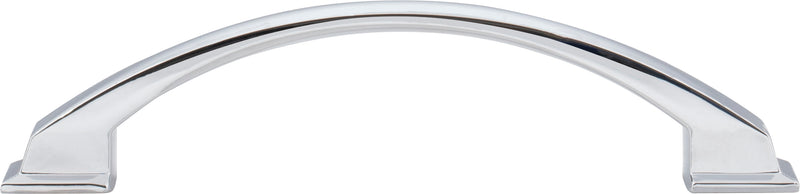 128 mm Center-to-Center Polished Chrome Arched Roman Cabinet Pull