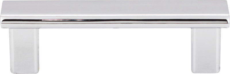 3" Center-to-Center Polished Chrome Square Park Cabinet Pull