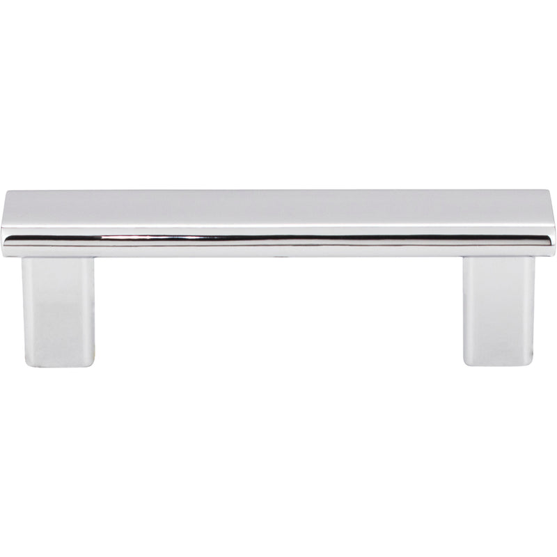 3" Center-to-Center Polished Chrome Square Park Cabinet Pull