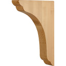 1-3/4" W x 9" D x 12" H Hard Maple Scalloped End Corbel