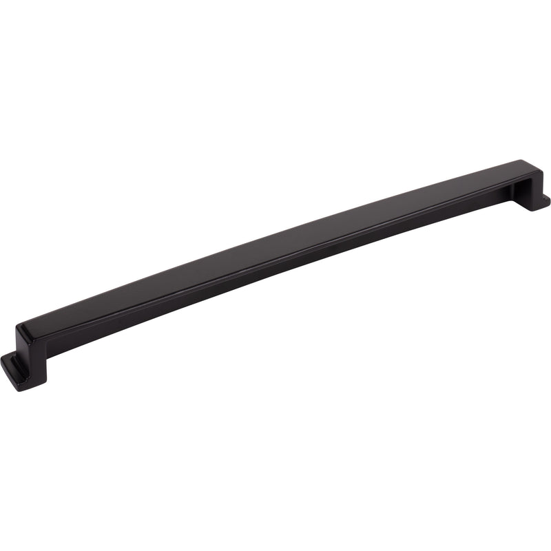 305 mm Center Matte Black Square-to-Center Square Renzo Cabinet Cup Pull