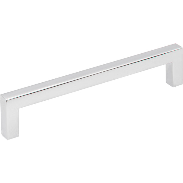 128 mm Center-to-Center Polished Chrome Square Stanton Cabinet Bar Pull