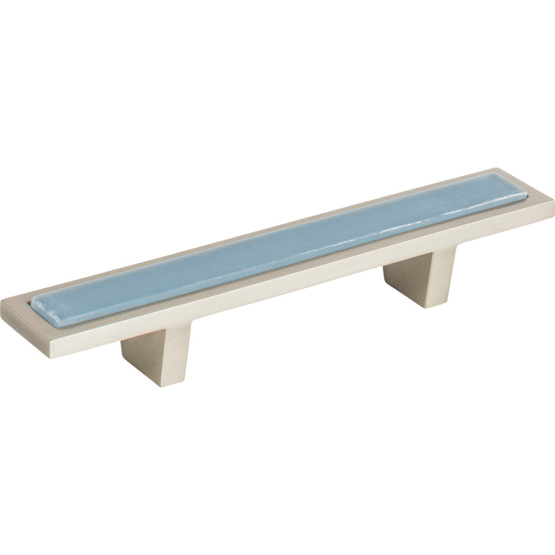 Spa Blue Pull 3 Inch (c-c) Brushed Nickel