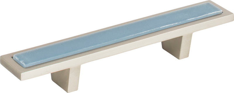 Spa Blue Pull 3 Inch (c-c) Brushed Nickel