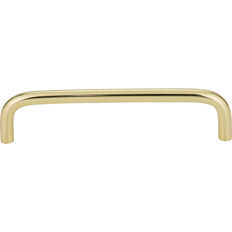 128 mm Center-to-Center Polished Brass Torino Cabinet Wire Pull