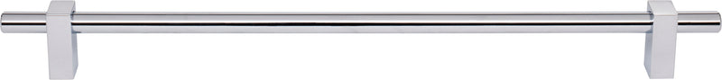 305 mm Center-to-Center Polished Chrome Larkin Cabinet Bar Pull