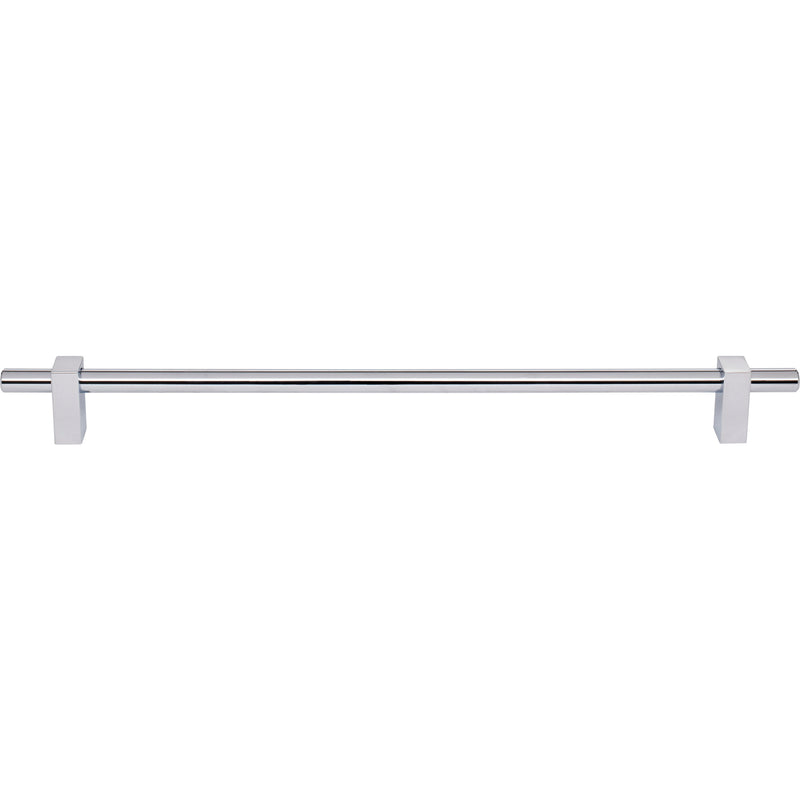 305 mm Center-to-Center Polished Chrome Larkin Cabinet Bar Pull