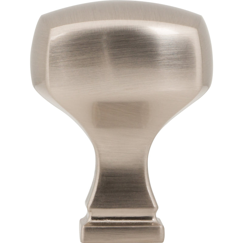 1-1/8" Overall Length Satin Nickel Square Audrey Cabinet Knob