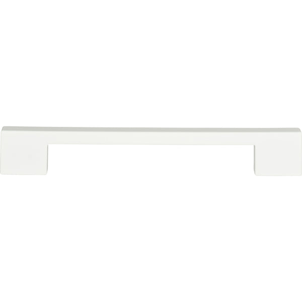 Thin Square Pull 7 9/16 Inch (c-c) High White Gloss