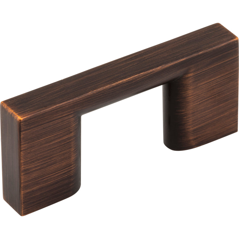 32 mm Center-to-Center Brushed Oil Rubbed Bronze Square Sutton Cabinet Bar Pull