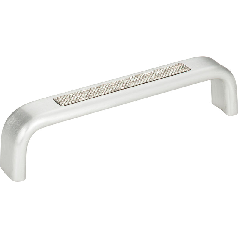 Crystal Inset Arch Pull 5 1/16 Inch (c-c) Matte Chrome