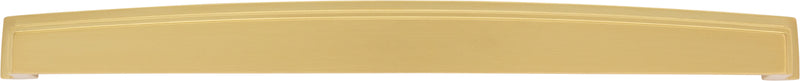 305 mm Center Brushed Gold Square-to-Center Square Renzo Cabinet Cup Pull