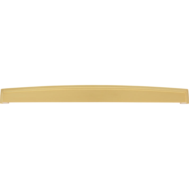 305 mm Center Brushed Gold Square-to-Center Square Renzo Cabinet Cup Pull