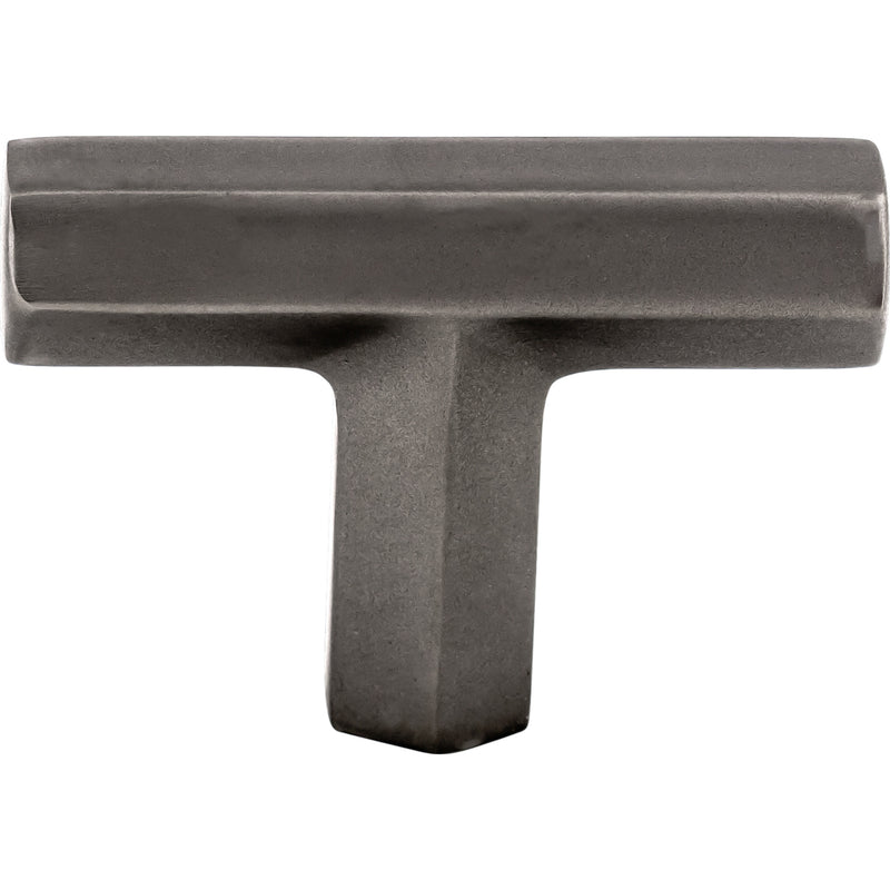 Lydia T Shape Knob 1 3/4 Inch Ash Gray