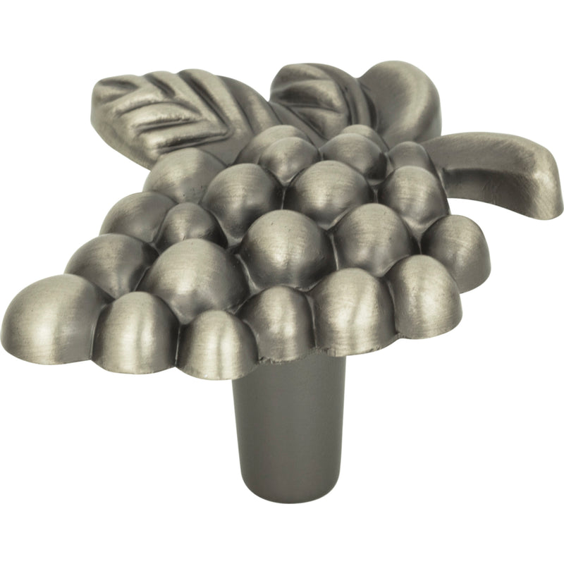 Vineyard Grapes Knob 2 Inch Pewter