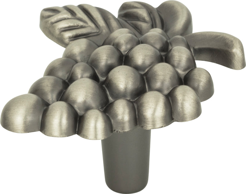 Vineyard Grapes Knob 2 Inch Pewter