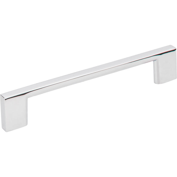 128 mm Center-to-Center Polished Chrome Square Sutton Cabinet Bar Pull