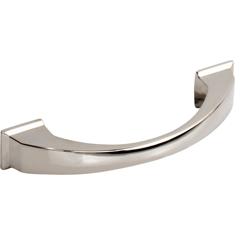 96 mm Center-to-Center Polished Nickel Arched Roman Cabinet Pull