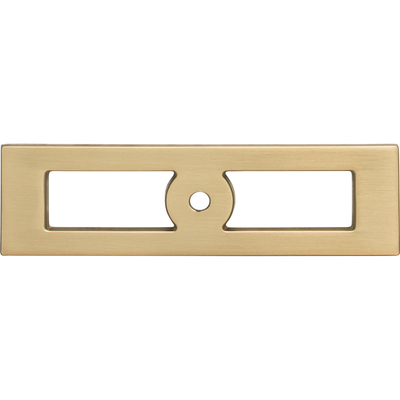 Hollin Knob Backplate 3 3/4 Inch Honey Bronze