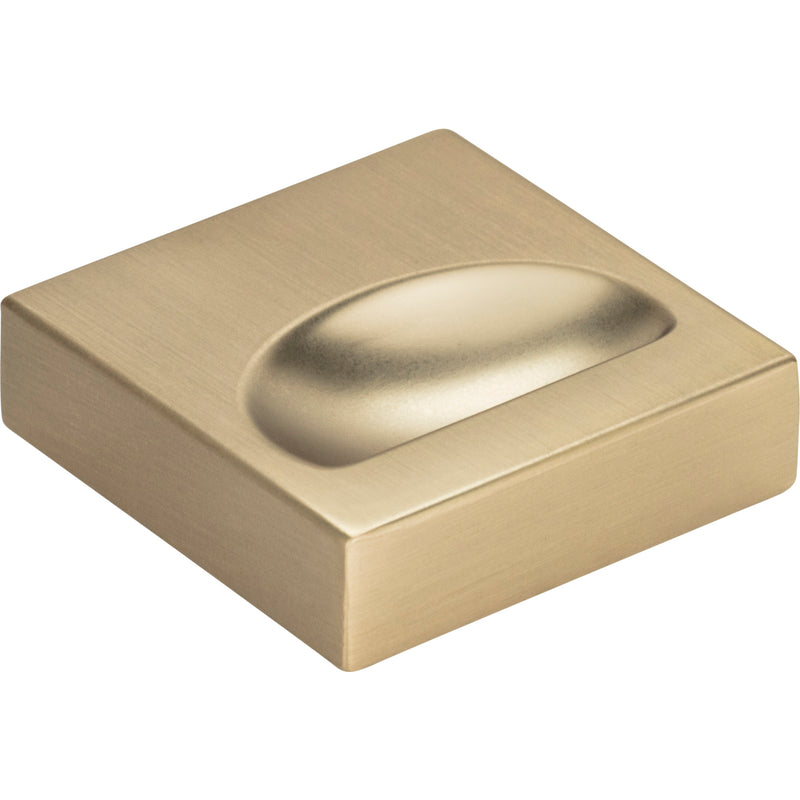 Thin Square Knob 1 1/4 Inch Champagne