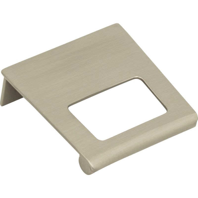 Mid Century Tab Pull 1 1/4 Inch (c-c) Brushed Nickel