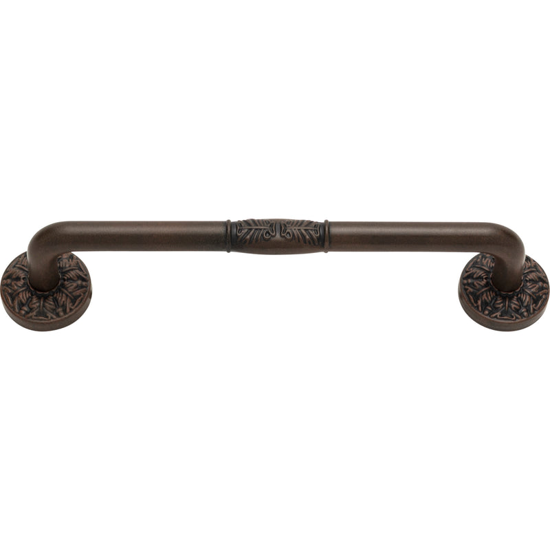 Hammered Medallion Pull 5 Inch (c-c) Rust