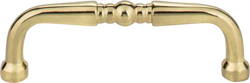 3" Center-to-Center Polished Brass Madison Cabinet Pull